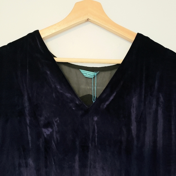 Pixie Market Love Dollybird Velvet tassel dress - Picture 9 of 12